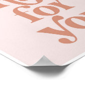 Hou van dat voor je  Retro Font Poster (Hoek)