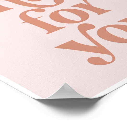 Hou van dat voor je  Retro Font Poster (Hoek)