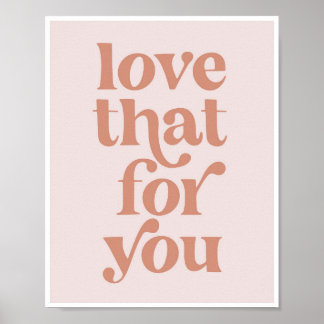 Hou van dat voor je  Retro Font Poster