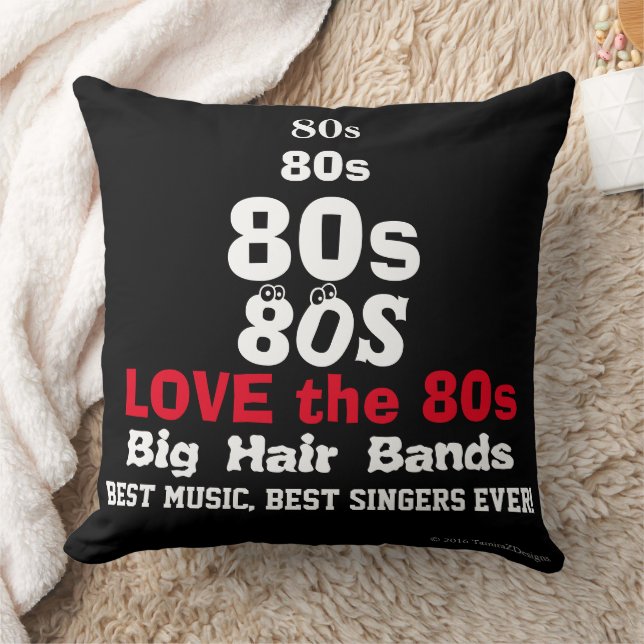 Hou van de 80s muziek omkeerbare kussen (Deken)