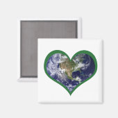 Hou van de aarde (Groen) Magneet (Voorkant / Achterkant)