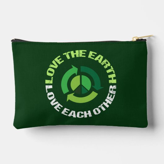 Hou van de Aarde Milieubewustzijn Groen Etui (Achterkant)