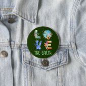 HOU VAN DE AARDE RONDE BUTTON 7,6 CM (In situ)