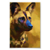Hou van de Afrikaanse wilde hond Foto Afdruk (Voorkant)