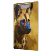 Hou van de Afrikaanse wilde hond Klembord (Links)