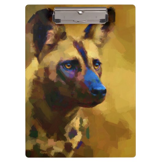 Hou van de Afrikaanse wilde hond Klembord (Voorkant)