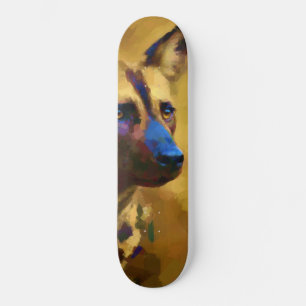Hou van de Afrikaanse wilde hond Persoonlijk Skateboard