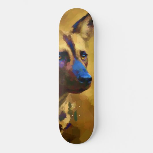 Hou van de Afrikaanse wilde hond Persoonlijk Skateboard (Voorkant)