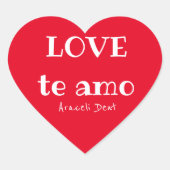HOU VAN de amo Hart Sticker (Voorkant)