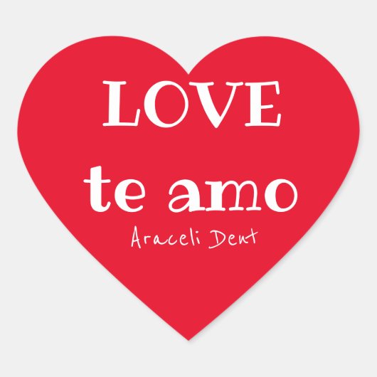 HOU VAN de amo Hart Sticker (Voorkant)
