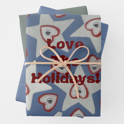 Hou van de Feestdagen! Papieren pakbladen Inpakpapier Vel (In situ)