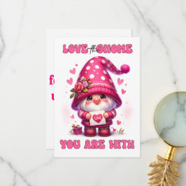 Hou van de gnoom waar je mee bent - Valentijnsdag  Bedankkaart
