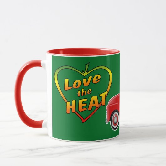 Hou van de Heat Little Red Hot Pepper Truck Mok (Links)