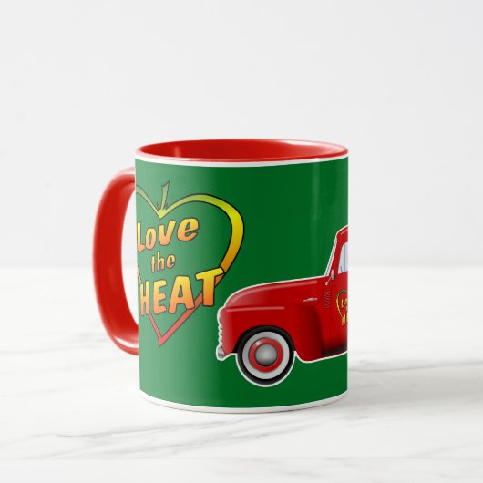 Hou van de Heat Little Red Hot Pepper Truck Mok (Voorkant links)