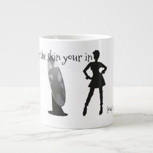 Hou van de huid waarin je zit grote koffiekop