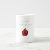 Hou van de kleine dingen die Ladybug Porselein Kop (Voorkant)