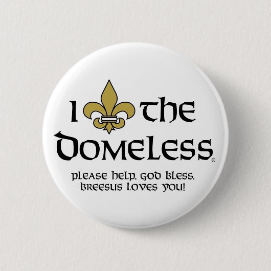 Hou van de knop 'Domeless' Ronde Button 5,7 Cm (Voorkant)