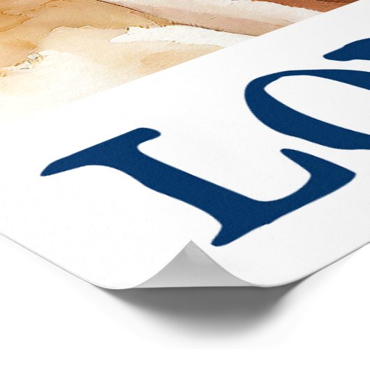 Hou van de landprint poster (Hoek)