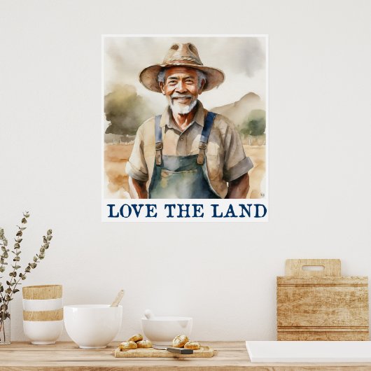 Hou van de landprint poster (Keuken)