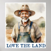 Hou van de landprint poster (Voorkant)