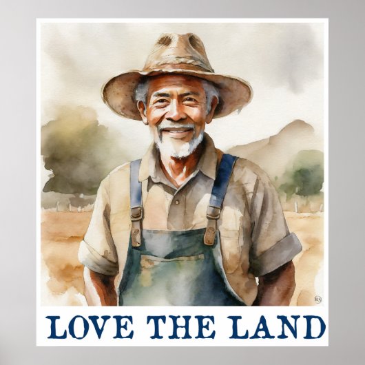 Hou van de landprint poster (Voorkant)