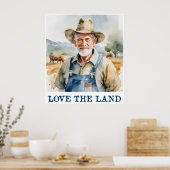 Hou van de landprint poster (Keuken)