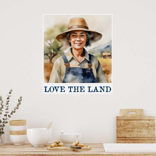 Hou van de landprint poster (Keuken)