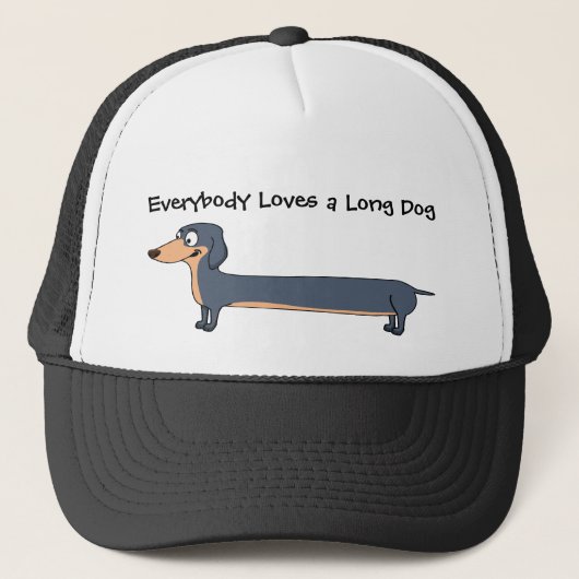 Hou van de Long Dog - Dachshund Trucker Hoed Pet (Voorkant)