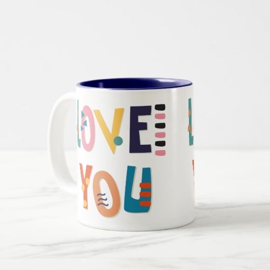 Hou van de Mok van twee tonels koffie (Voorkant links)