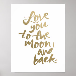 HOU VAN DE MOON 11x14' POSTER TYPOGRAFIE