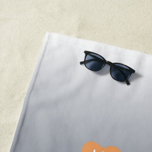 Hou van de oceaan | Monogram strandlaken (In situ)