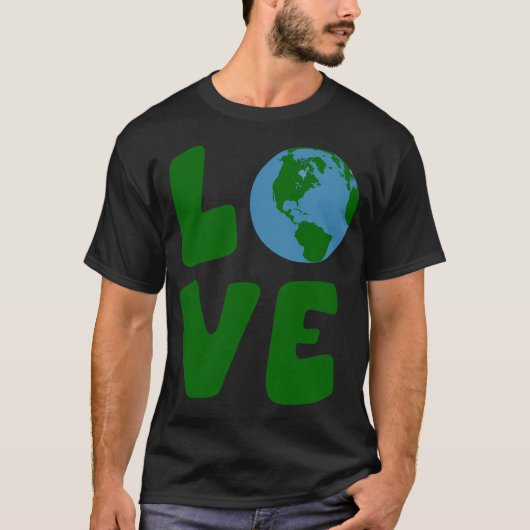 Hou van de planeet Moeder Aarde T-shirt (Voorkant)