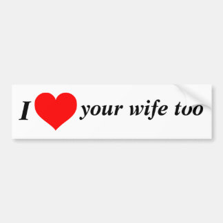 Hou van de vrouw! bumpersticker