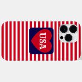 Hou van de VS Patriottisch Rood Wit Blauw Leuk Har Case-Mate iPhone Case (Achterkant (horizontaal))