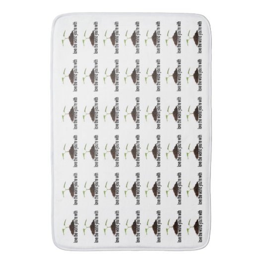 Hou van de wereld 2 badmat (Voorkant Verticaal)