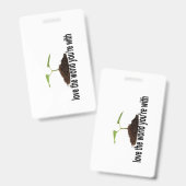 Hou van de wereld waarmee je bent badge (Voor- en achterkant)