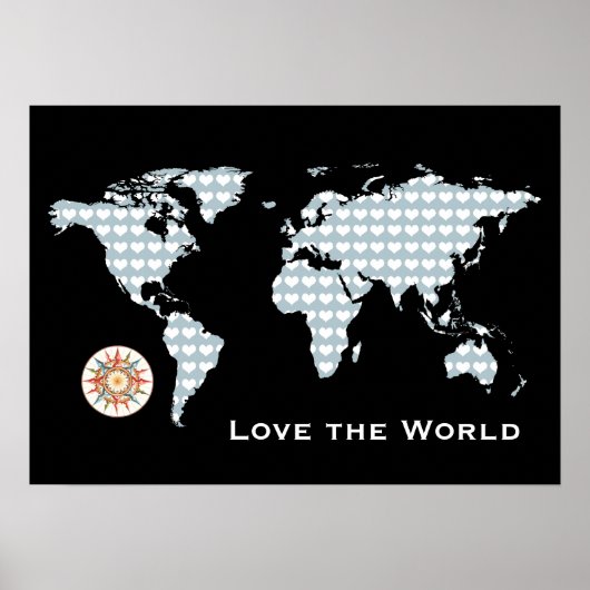 Hou van de wereldkaart poster (Voorkant)