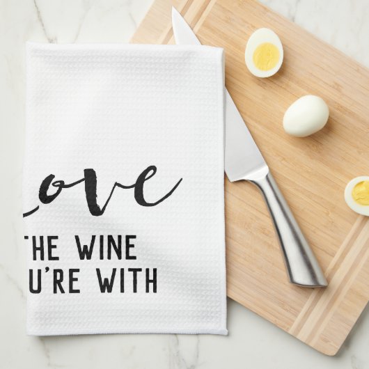 Hou van de wijn die je met wijn hebt theedoek (Quarter Fold)