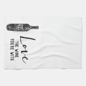 Hou van de wijn die je met wijn hebt theedoek (Horizontaal)