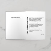 Hou van de winnaar, altijd gedicht poëzie folie wenskaart (Buiten Laag)