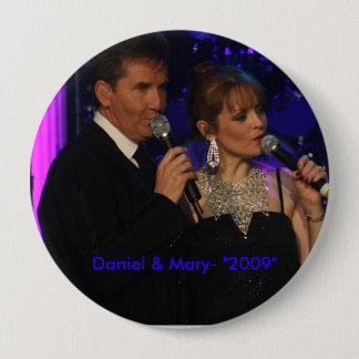 hou van deze, Daniel & Mary- "2009" Ronde Button 4,0 Cm