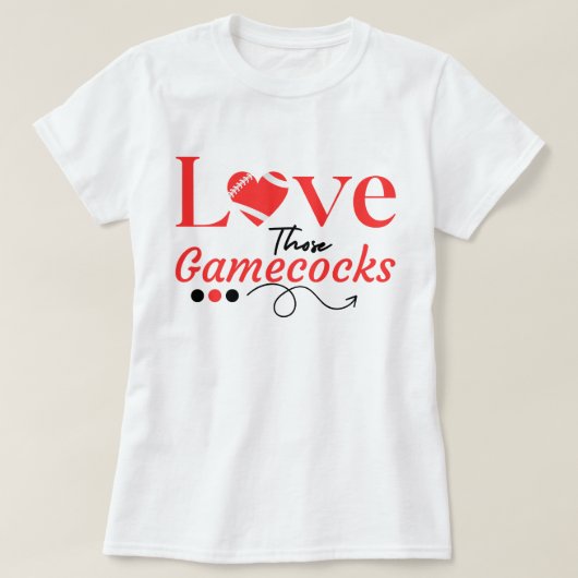 Hou van die Gamecocks Football Spirit, Southern vi T-shirt (Design voorkant)