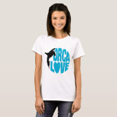 Hou van die Orcas! T-shirt (Voorkant volledig)