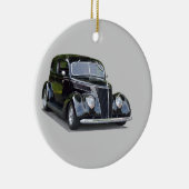 hou van die oude klassieke auto ' s keramisch ornament (Rechts)