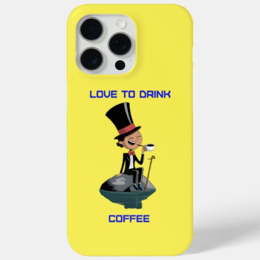 Hou van Drink koffie iPhone Case (Achterkant)
