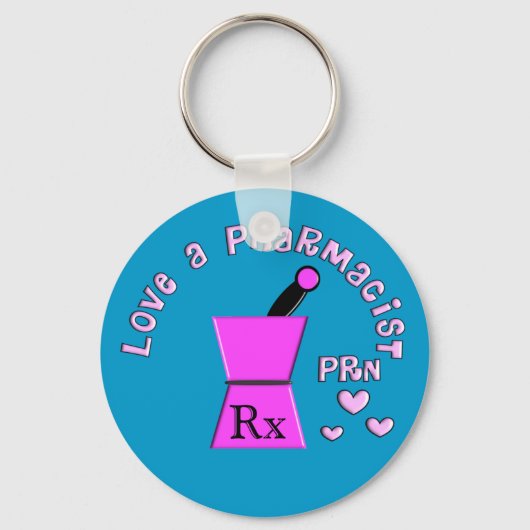 Hou van een apotheker, PRN Pestle en Mortar Design Sleutelhanger (Voorkant)