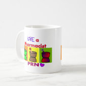 Hou van een apotheker, PRN T-shirts en cadeautjes Koffiemok (Voorkant links)
