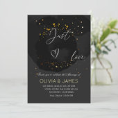 Hou van een elegant huwelijksfeest kaart (Staand voorkant)