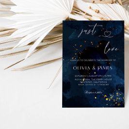 Hou van een elegant huwelijksfeest kaart