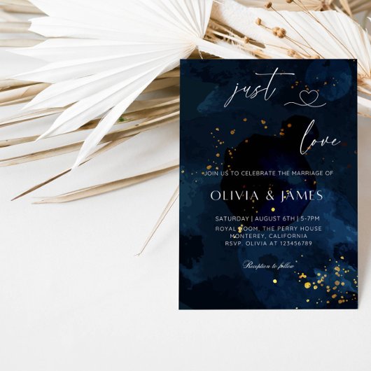 Hou van een elegant huwelijksfeest kaart